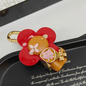 Louis Vuitton LV patrón floral día de San Valentín llavero-3550  