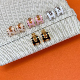 Hermes pendientes en forma de letra-3666  