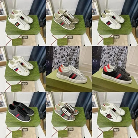 GUCCI ACE punta redonda encaje-arriba zapatillas de deporte-2954  