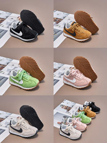 Nike NK capa superior de cuero zapatos casuales para niños-4131