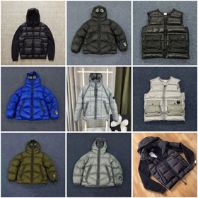 C.P.Company cremallera cuello en V color sólido abajo chaleco-4283  