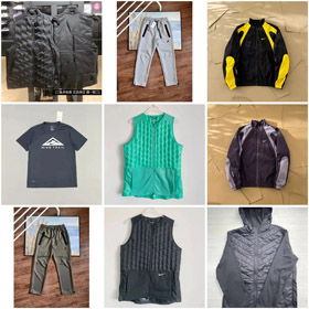 Nike color sólido cuello redondo cremallera sin mangas abajo chaleco/camiseta/traje-4336  