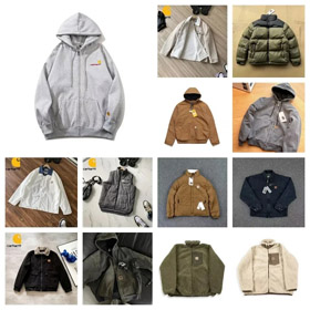 Carhartt viejo suéter con capucha chaqueta con capucha chaleco de algodón abajo chaqueta-4383  