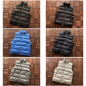 Dior cremallera soporte cuello acolchado diseño abajo chaleco-4391  