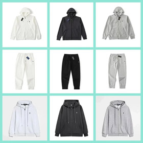 Polo Ralph Lauren cremallera con capucha chaqueta sweatpants-4401  