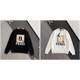 Fendi sudadera de manga larga con capucha-4439  