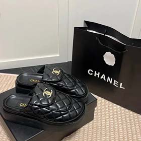 Chanel zapatillas de suela gruesa -0463